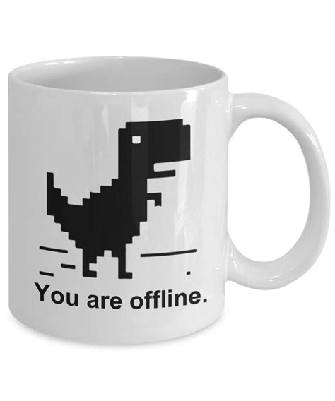 geek coffee mug t rex nerd funny programmer coding code developer