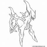 Arceus Coloring Pages Getdrawings sketch template