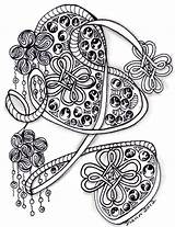 Zentangle Zentangles Henna sketch template