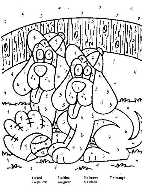 color  numbers animal coloring pages  kids part  animal