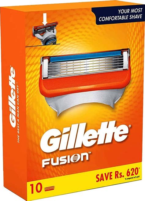 buy gillette fusion 5 shaving blades pack of 10 online and get upto 60