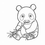 Kleurplaten Pandaberen sketch template