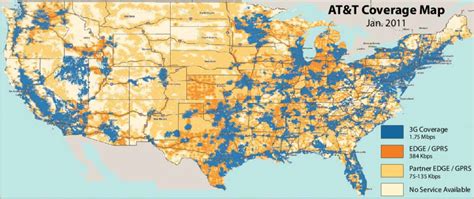 Atandt Coverage Map Only A Small Part Of The U S By Area Has Access To