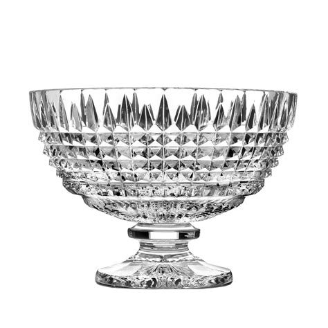 waterford crystal house  waterford lismore diamond footed crystal