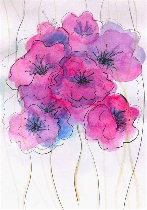 Abstract Watercolor Paintings Of Flowers Part 1 Weneedfun