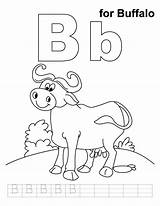 Buffalo Coloring Pages Phonics Letter Kids Handwriting Practice Colouring Bills Printable Teaching Ny Clipart Getcolorings Color Getdrawings Skyline Silhouette Animals sketch template