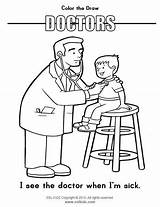 Doctor Coloring Pages Kids Sheets Colouring Preschool Printable Teacherspayteachers Book sketch template