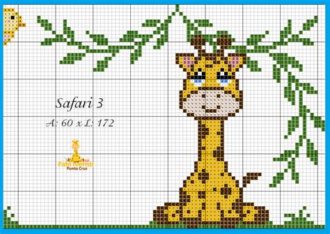 safari leao girafinha ponto cruz parte em ponto cruz ponto