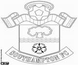 Southampton Fc Emblem League Pages Coloring Premier Football Emblems Flags England Badge Logo Manchester City Printable United Leicester sketch template