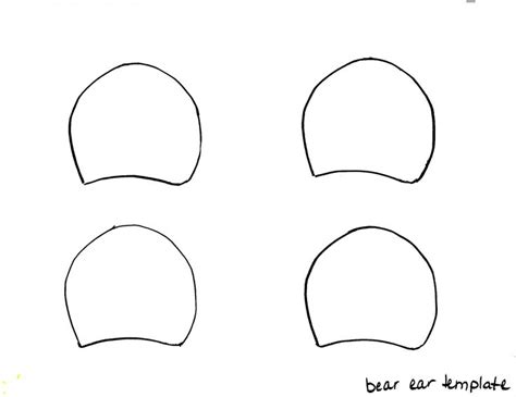printable bear ears headband template printable templates