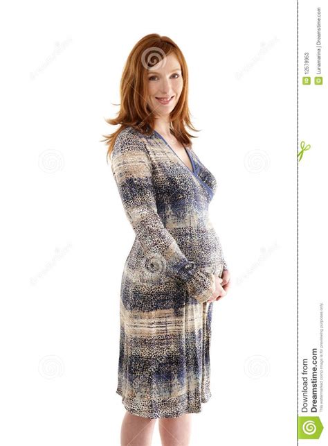 beautiful pregnant redhead woman fashion stock image image of life beautiful 12579953