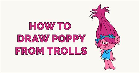 trolls poppy trolls branch cute  easy  draw thrift comemall