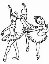 Coloring Dance Ballet Pages Class Girls Dancing Ballerina Drawing People Friends Learning Color Template Print Young Sketch Kids Bear Female sketch template
