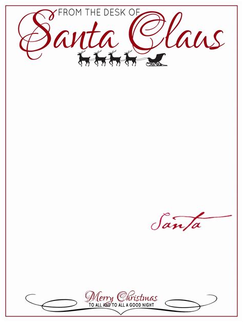 downloadable  printable santa envelopes north pole printable word