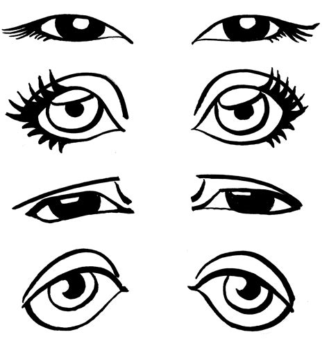 draw eyes cartoony cartoon eyes mix  match  create