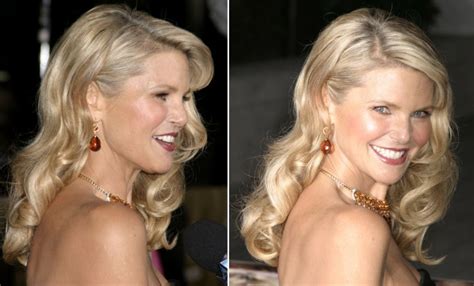 christie brinkley sporting her side panel look and hayden panettiere with a messy chignon
