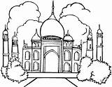 Mahal Taj Drawing Coloring Architecture Pages Amazing Cartoon Print Getcolorings Drawings Printable Color sketch template