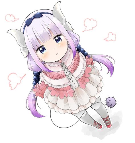 anime picture kobayashi san chi no maidragon kyoto animation kanna kamui migihidari morimori