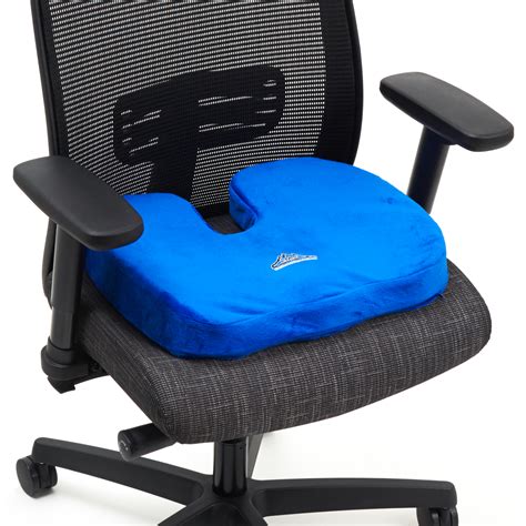 Orthopedic Memory Foam Seat Cushion And Lumbar Support Kit Black