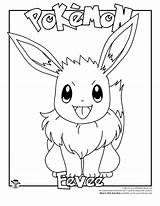 Pokemon Coloring Eevee Pages Kids Woo Jr Activities Sheets Birthday Woojr sketch template