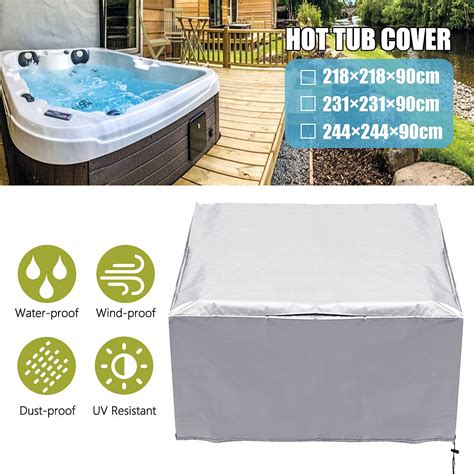 Hot Tub Cover Cap Anti Uv Dust Proof Heat Resistant Swim