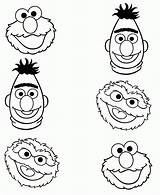 Sesame Street Coloring Pages Characters Face Printable Color Rocks Print Templates Elmo Book Getcolorings Choose Board Popular Party sketch template