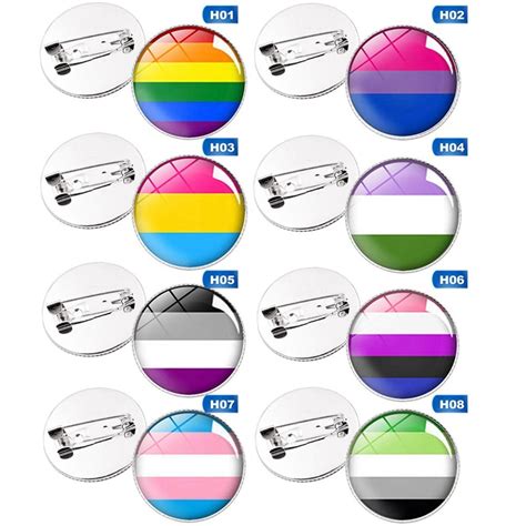 Transgender Pride Rainbow Gay Intersex Asexual Pride Lapel Pins Love Is