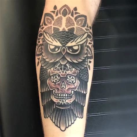 traditional owl mandala tattoo  atjessicabank  attheinkrooms