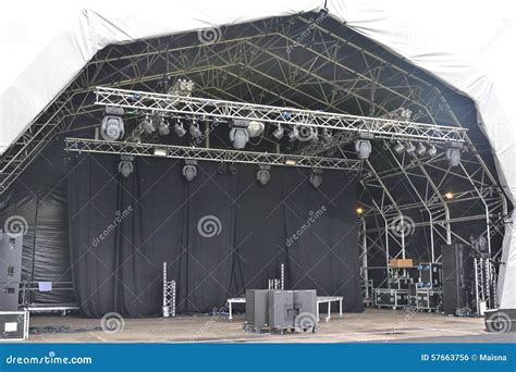 concert stage stock photo image  theatre close