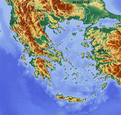 physical map  ancient greece map  massachusetts