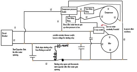 rotary phase converter   runs   compressor runs