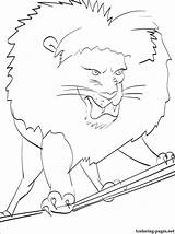 Lion Coloring Circus Pages Getcolorings Getdrawings sketch template