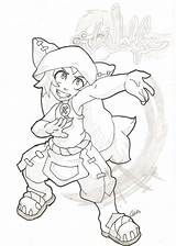 Wakfu Coloring Pages Anime Yugo Template Templates sketch template