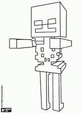 Minecraft Coloring Skeleton Para Pages Dibujos Colorear Kids Pintar Colouring Skelett Craft sketch template