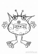 Monster Coloring Pages Monsters Color Printable Kids Print Colouring Inc Cartoon Sheets Printables Cute Frog Gila Line Z31 Drawing Face sketch template