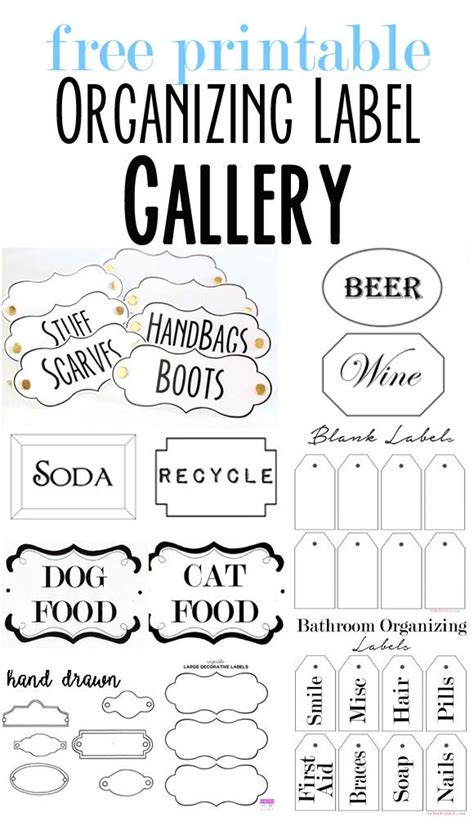 printable labels  organize  stuff labels printables  printing labels