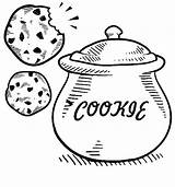 Cookie Coloring Jar Pages Sketch Cookies Milk Kids Coloringsky Oreo Printable Color Holding Boy Christmas Print Sheets Template Popular sketch template