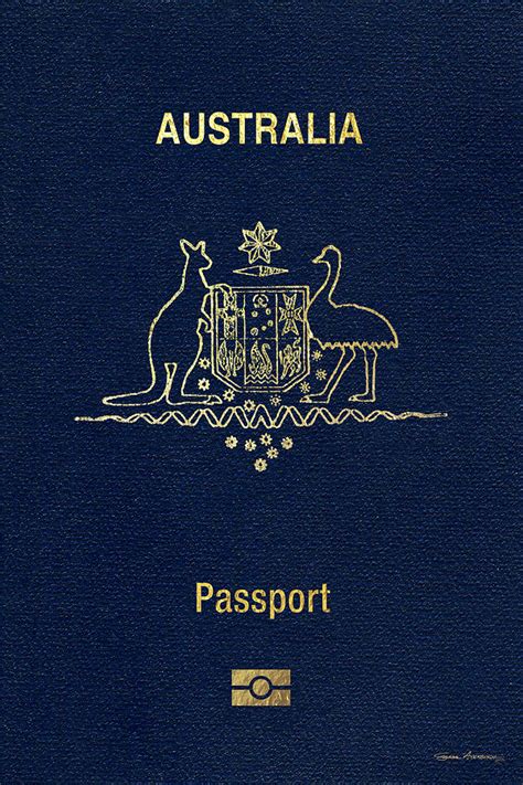 australian passport cover digital art  serge averbukh fine art america