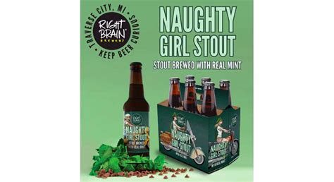Right Brain Brewery Launches Naughty Girl Mint Stout In Six Packs