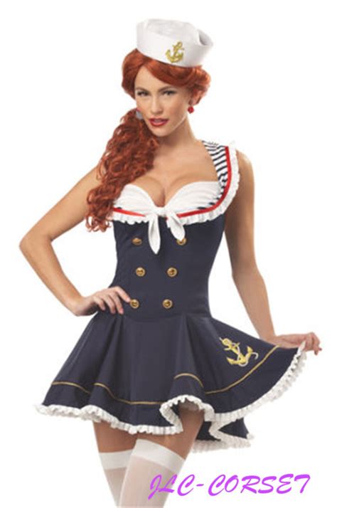adult women navy sailor costume women pin up fancy dress halloween