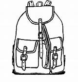 Backpack Coloring Pages Color sketch template