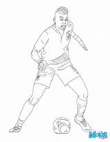 Neymar Jr Coloring Pages Drawing Template sketch template