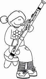 Instrumentos Viento Fagot Musicales Motivo Disfrute Compartan Pretende Niños sketch template