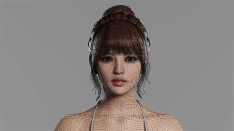 Blender模型 逼真女性角色3d模型 Joy Asian Female Rigged V1 4 Cg资源网