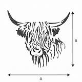 Highland Dxf Kuh Hamish Plantillas Pyrography Zeichnung Vaca Schablone Schablonen Vache Skizzierung sketch template