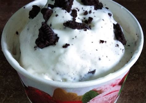 membuat es krim oreo   bahan  whipped cream