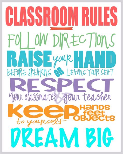 classroom rules  wallace house