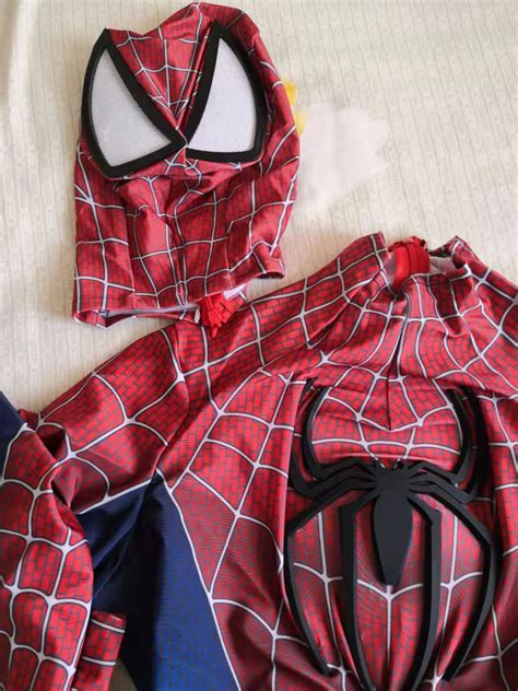 original toby amazing spiderman costume adult 3d spandex hallween