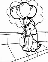 Coloring Pages Puppy Balloon Ballon Dog Coloring4free Mouth Usable Printable Balloons Popular Doghousemusic sketch template
