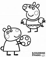 Peppa Coloring Suzy Pig Pages Topcoloringpages Print sketch template